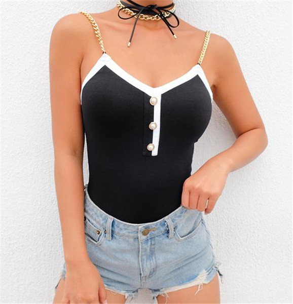 Corp de damă actual cu bretele subțiri de culoare neagră