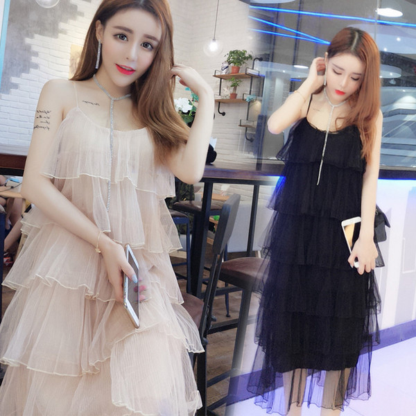 Rochie eleganta de dama cu tul si bretele subtiri in trei culori