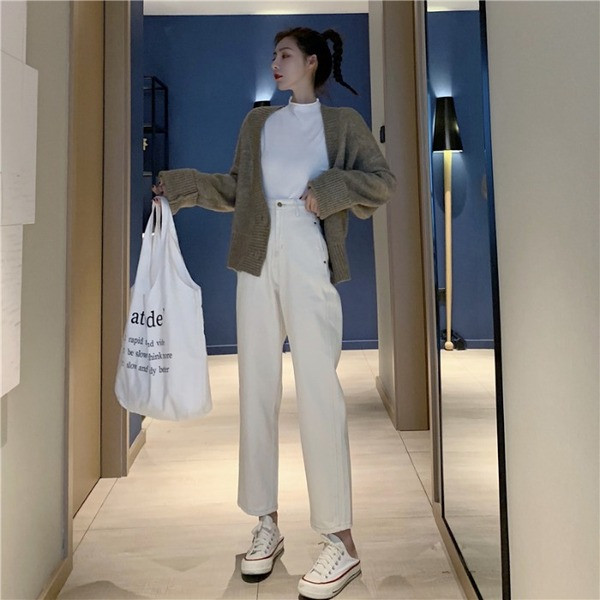 Női farmer új modell magas derékkal