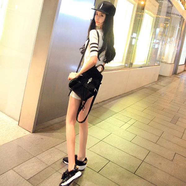 Modern női szett két részes fehér és fekete színben