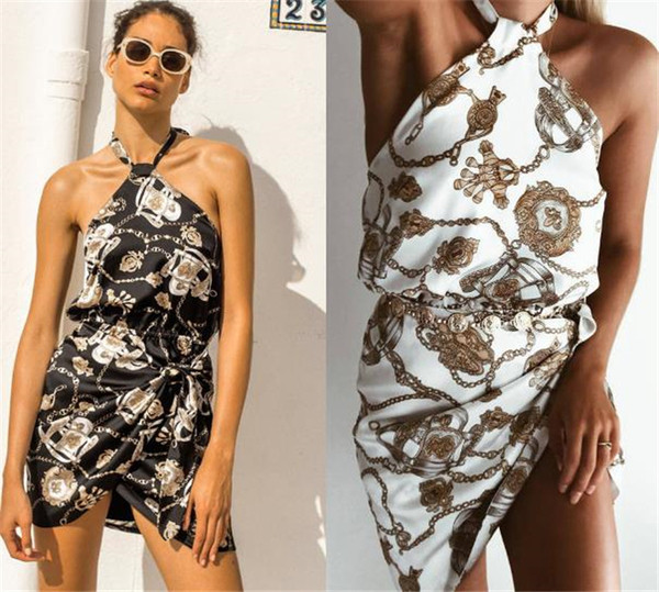 Rochie moderna de dama cu curea in alb si negru