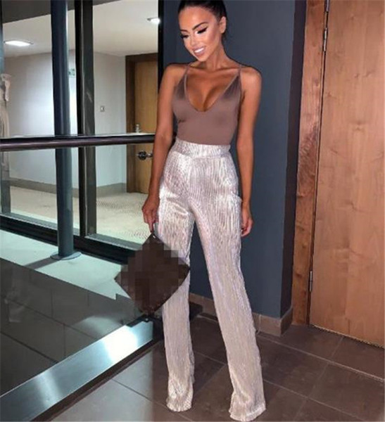 Stílusos női nadrág magas derékkal, két színben