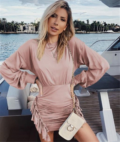 Rochie eleganta de dama in mai multe culori cu maneci lungi