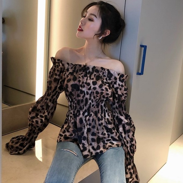 Stílusos női ing csupasz váll