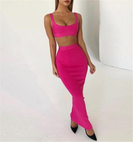 Set elegant pentru femei din două părți în roz