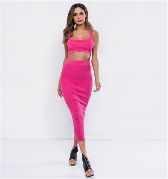 Set elegant pentru femei din două părți în roz