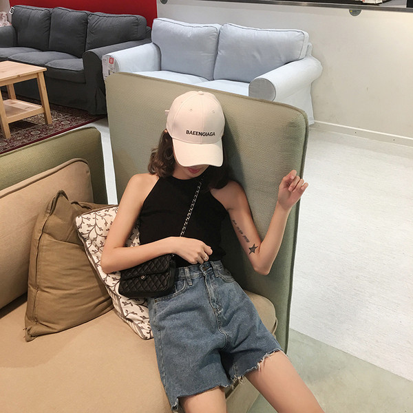 Női alkalmi rövid farmer rövidnadrág