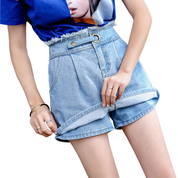 Modern női szoknya-nadrág két színben, magas derékkal