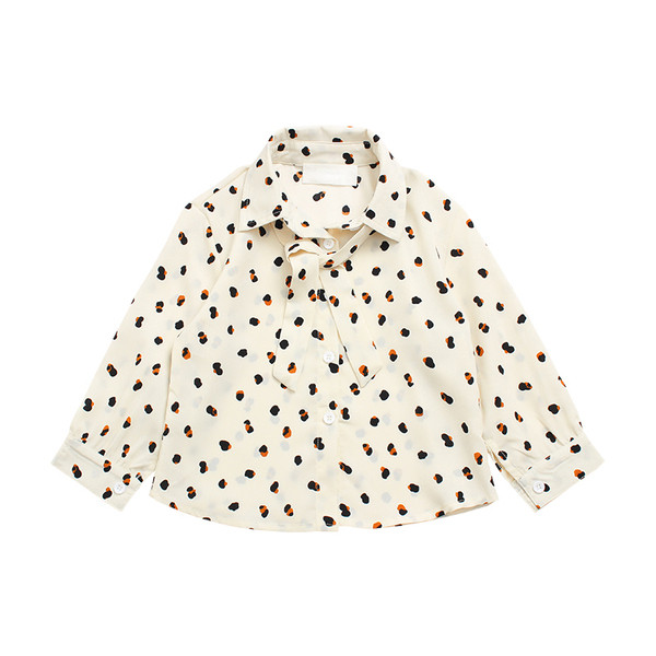 Cămașă actuală pentru copii pentru fete în alb