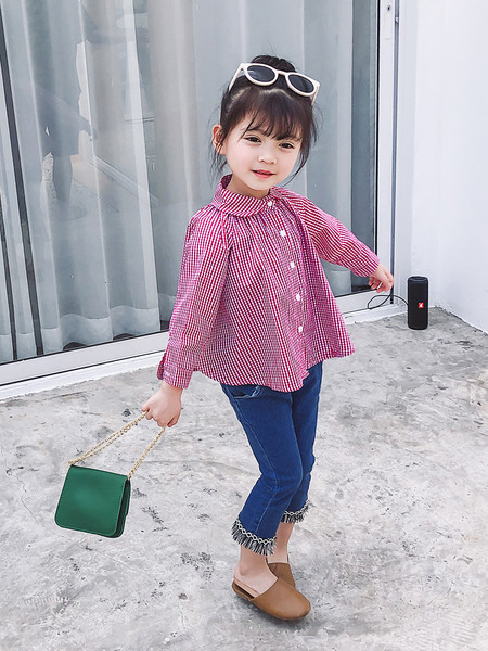 Modern gyereking lányoknak piros - széles modellben