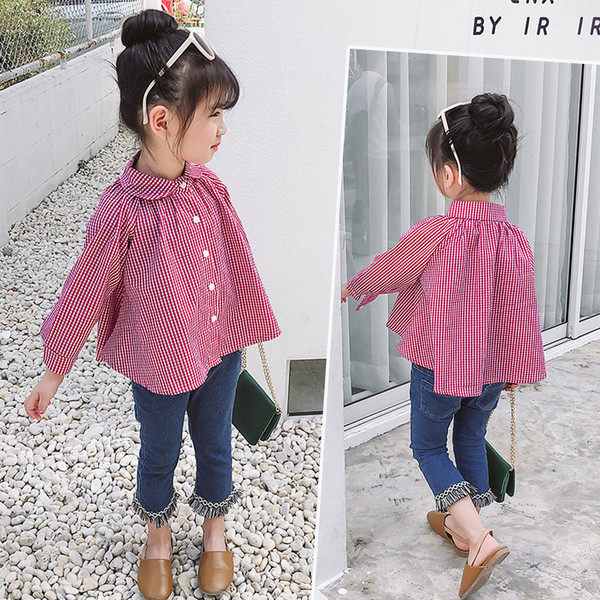 Modern gyereking lányoknak piros - széles modellben