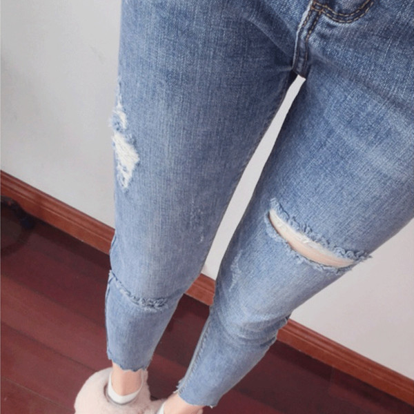 Női alkalmi farmer, sötétkék színben