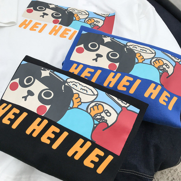 Мъжка ежедневна тениска с апликация-три цвята