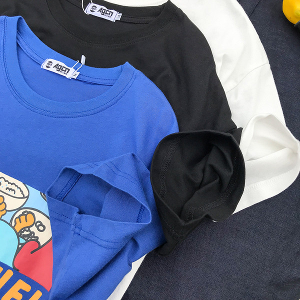 Мъжка ежедневна тениска с апликация-три цвята