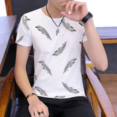 Мъжка модерна тениска Slim модел в три цвята