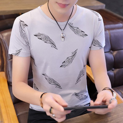 Мъжка модерна тениска Slim модел в три цвята