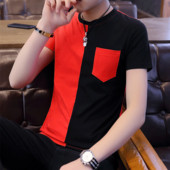 Актуална мъжка тениска с джоб в три цвята