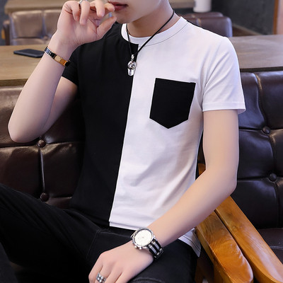 Актуална мъжка тениска с джоб в три цвята