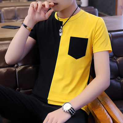 Актуална мъжка тениска с джоб в три цвята