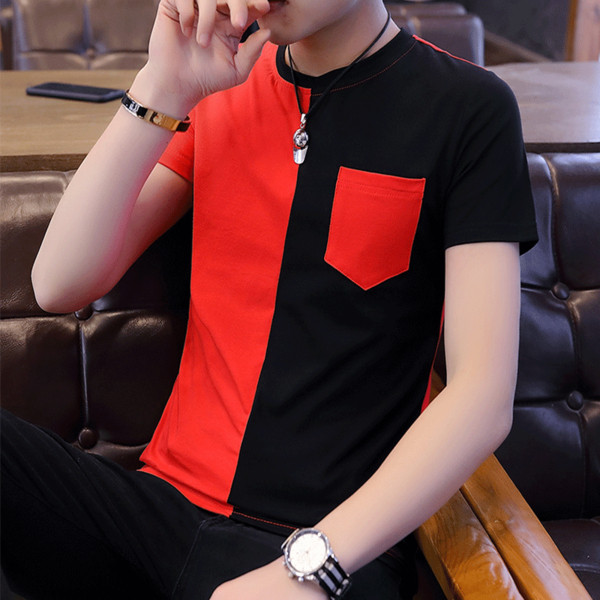 Актуална мъжка тениска с джоб в три цвята