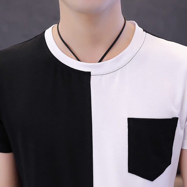 Актуална мъжка тениска с джоб в три цвята