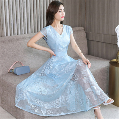 Rochie eleganta de dama cu dantela in mai multe culori