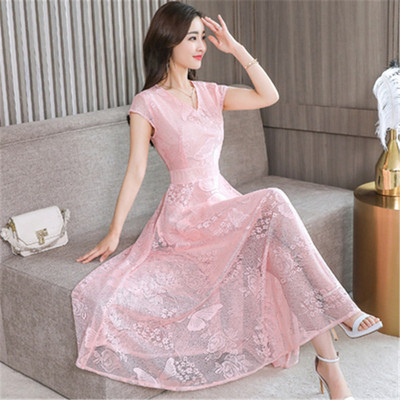 Rochie eleganta de dama cu dantela in mai multe culori