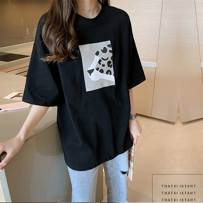 Tricou casual dama cu aplicatie in trei culori