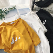 Tricou elegant de damă cu aplicație în trei culori