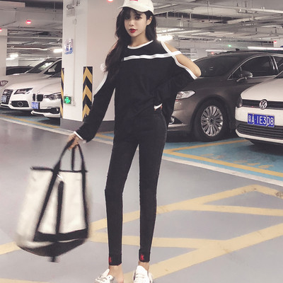 Стилна  дамска блуза в бял и черен цвят