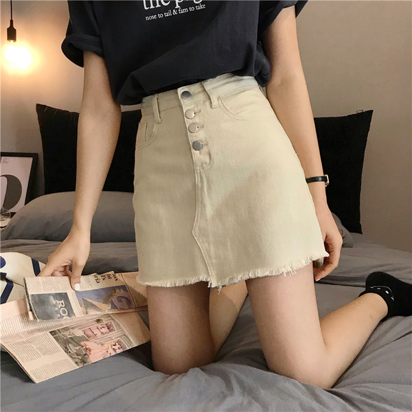 Ежедневен дамски пола-панталон с висока талия 