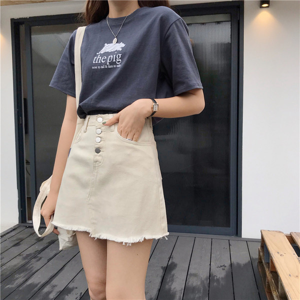 Ежедневен дамски пола-панталон с висока талия 