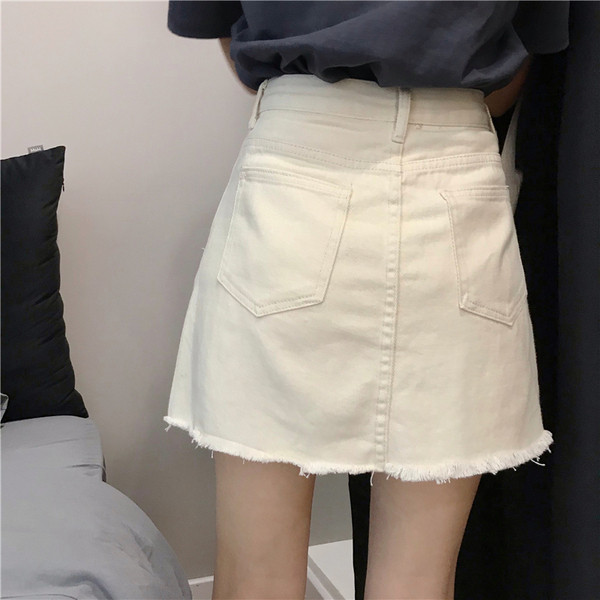 Ежедневен дамски пола-панталон с висока талия 