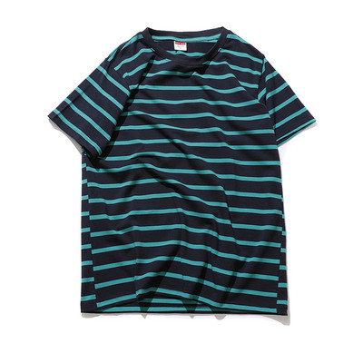 Мъжка раирана тениска с къс ръкав в четири цвята