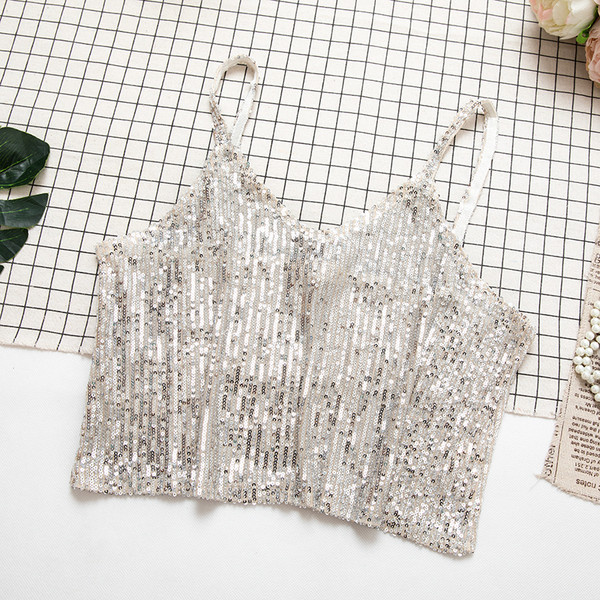 Стилен дамски потник с пайети в два цвята