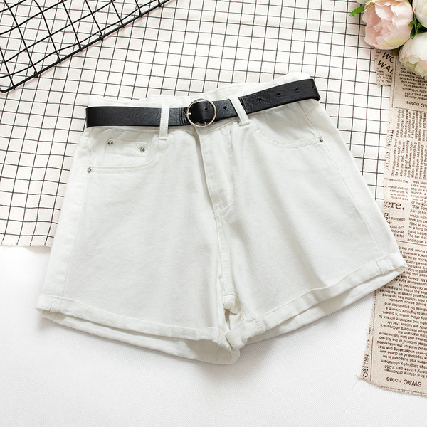 Ежедневни дамски къси панталони с висока талия в няколко цвята