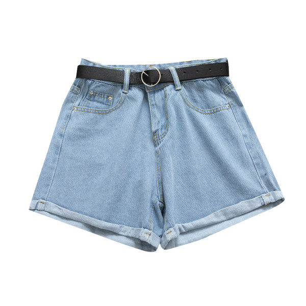 Ежедневни дамски къси панталони с висока талия в няколко цвята