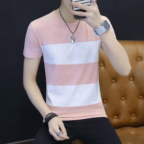 Ежедневна мъжка тениска с къс ръкав-три цвята