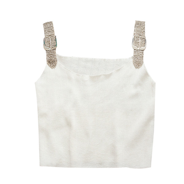 Модерен дамски топ в черен и бял цвят