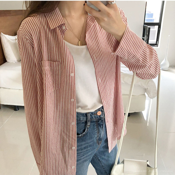 Модерна дамска риза с дълъг ръкав в два цвята 