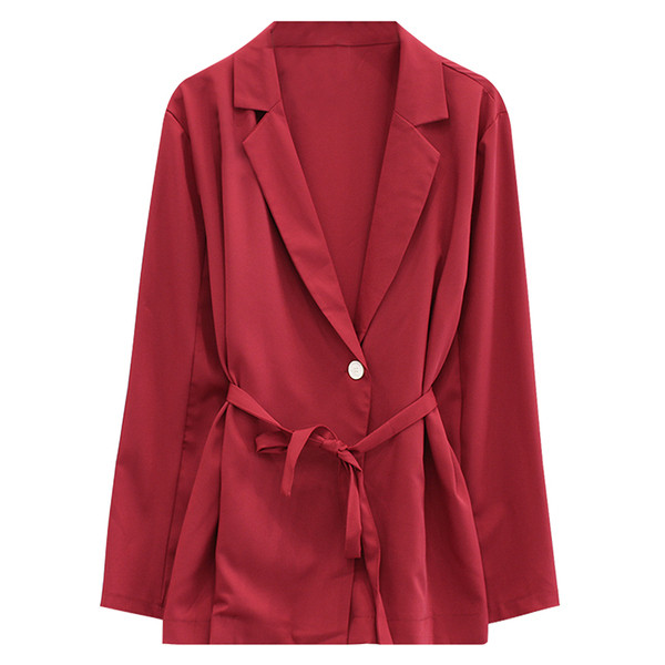 Стилна дамска риза с дълъг ръкав в черен и червен цвят 