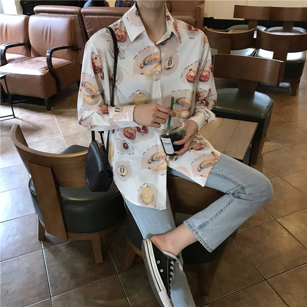 Небрежна дамска риза в бял цвят с апликации