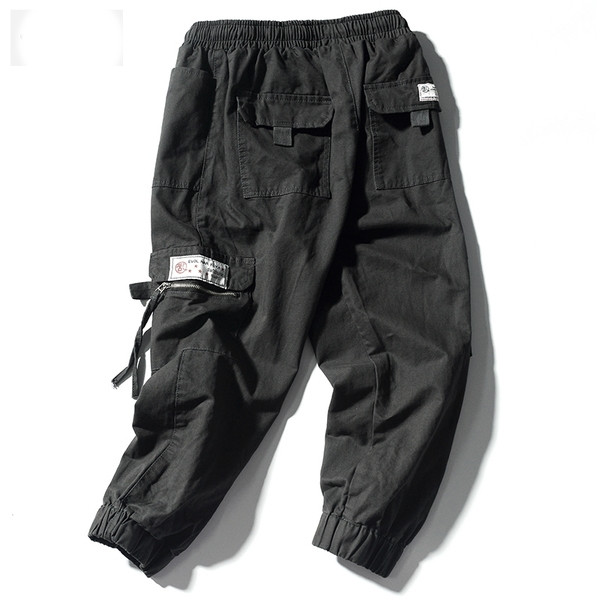 Pantaloni moderni pentru barbati cu emblema in doua culori