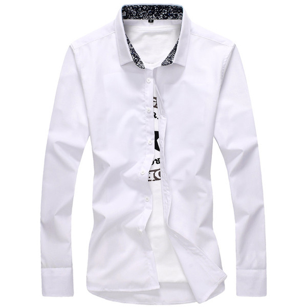 Cămașă pentru bărbați cu mâneci lungi în șase culori