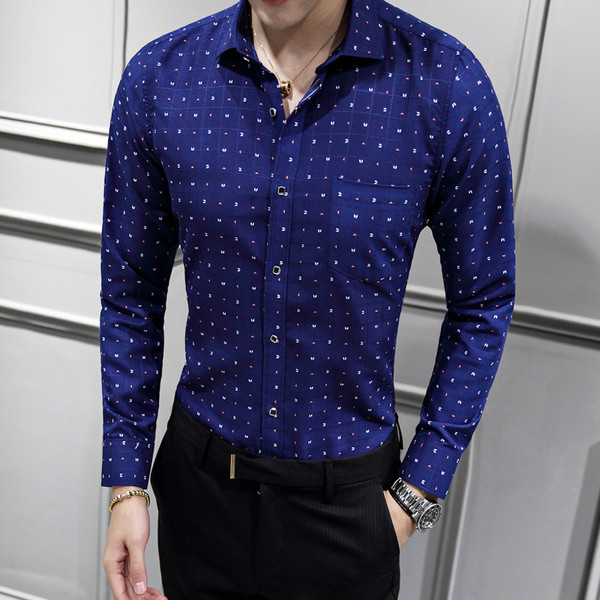 Cămașă modernă pentru bărbați cu buzunar în patru culori