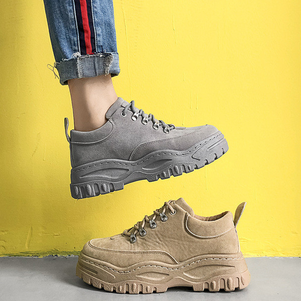 Tenisi de barbati actuali din piele intoarsa ecologica in mai multe culori