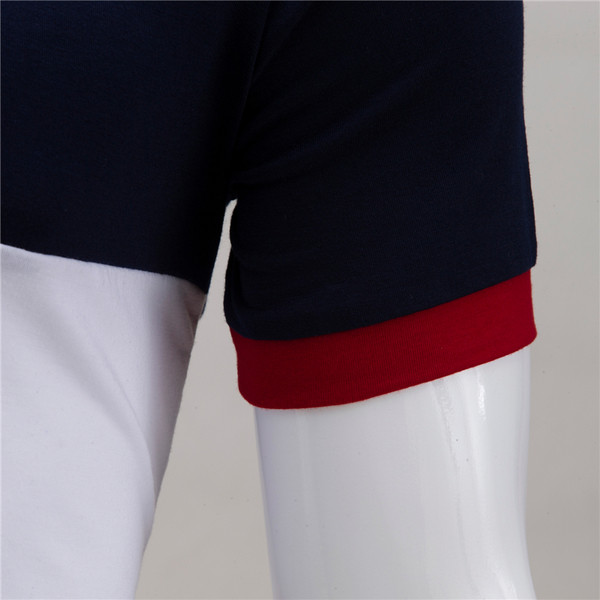 Tricou barbatesc modern in trei culori cu nasturi