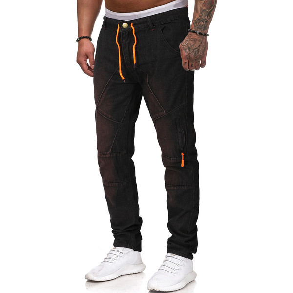 Pantaloni casual barbatesti cu cravate