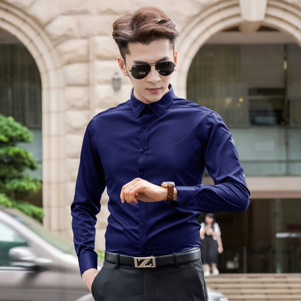 Cămașă bărbătească stilată cu guler în mai multe culori