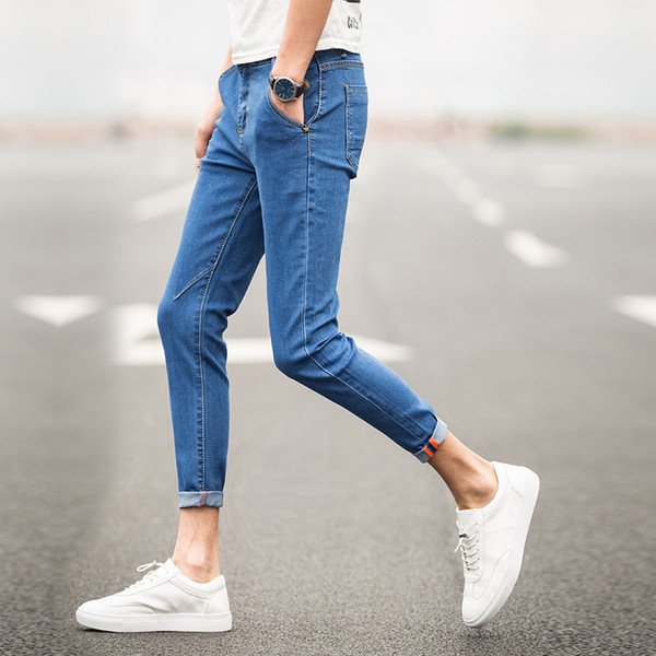 Blugi moderni pentru barbati in trei culori cu buzunare